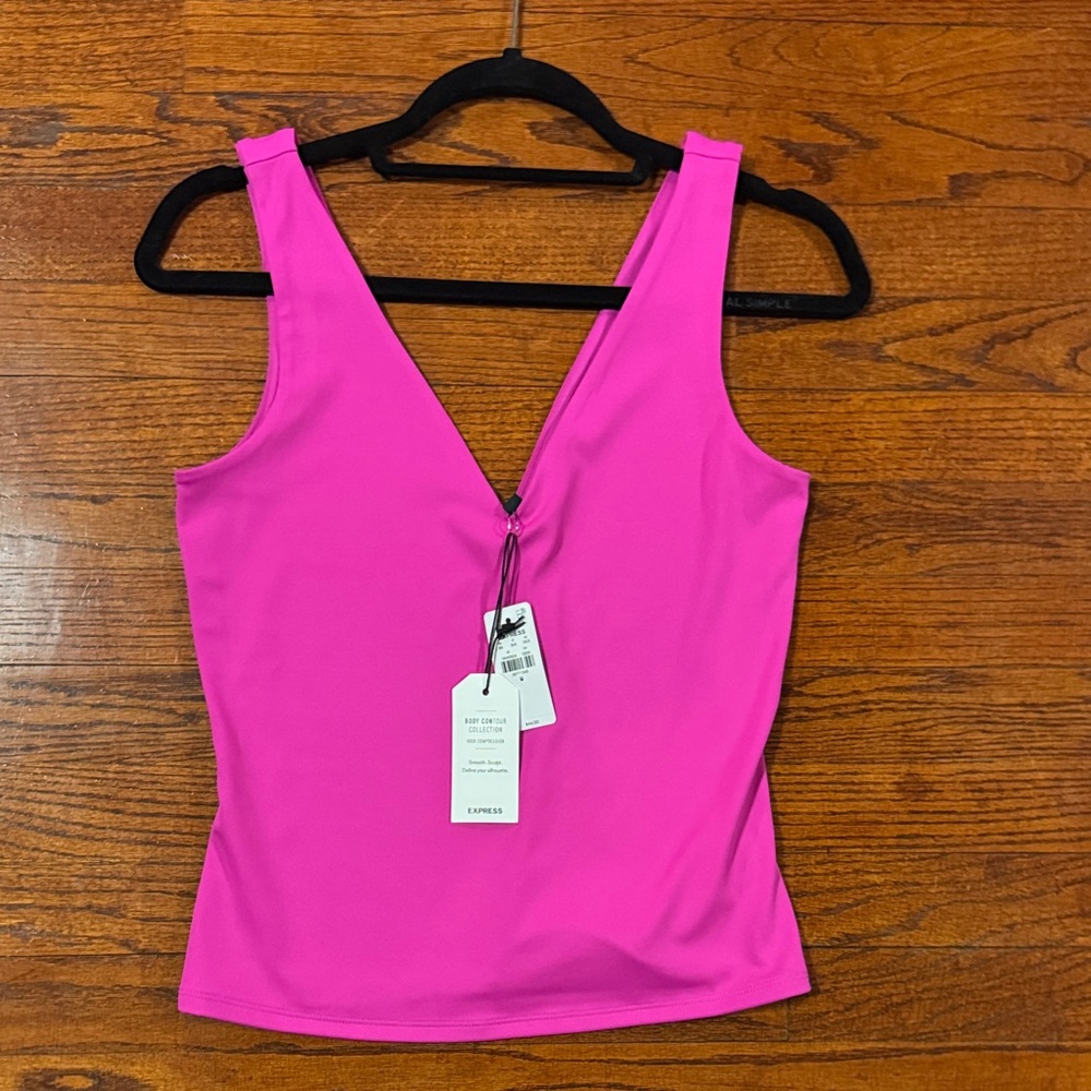 Express Fuchsia V-Neck Camisole